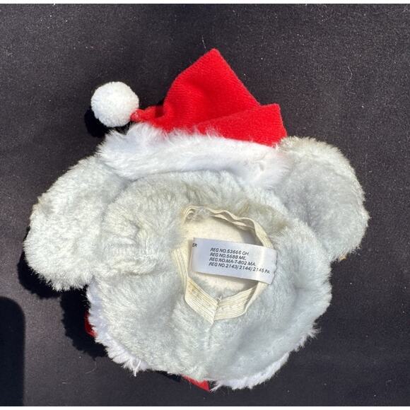 House Of Loyd Mouse Christmas Nostalgia Plush Toy Door Knob Decor Santa Hat - Picture 7 of 7